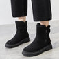Winter Female Snow Boots Plus Velvet Shoes for Women Simple Ankle Boots Warm Womens Cotton Shoes New Large Size 43 Bottine Femme