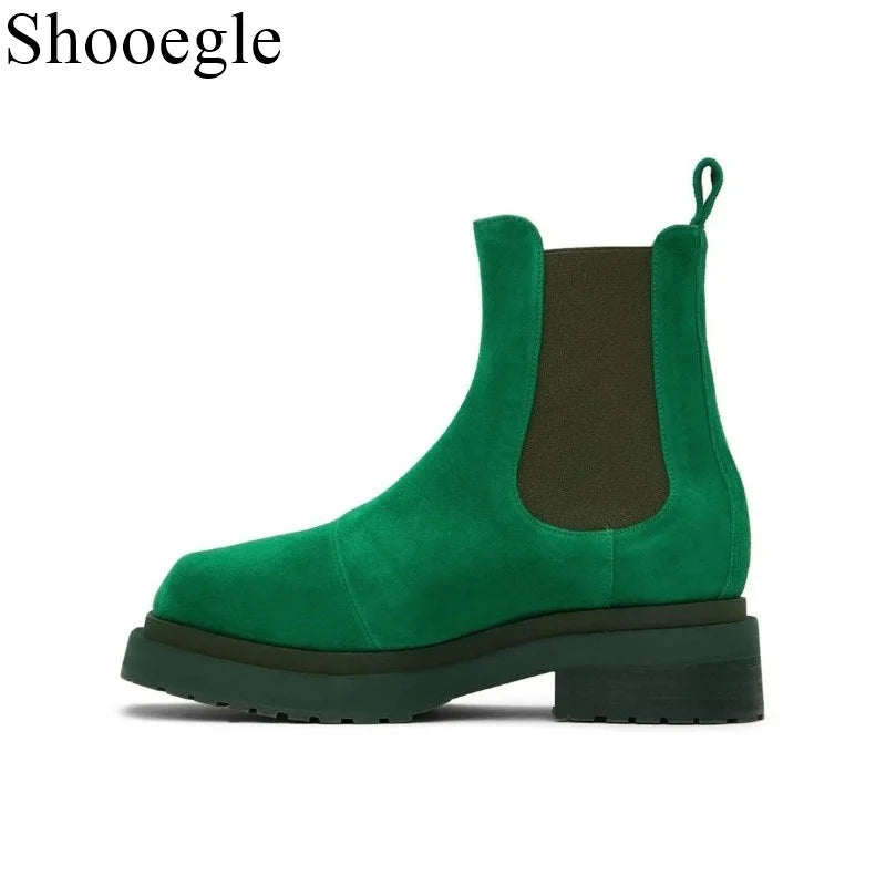 High Quality Winter Men Boots Frosted Boots For Men Outdoor Boots Men Warm Non Slip Chelsea Male Fashion Big Size 38-48